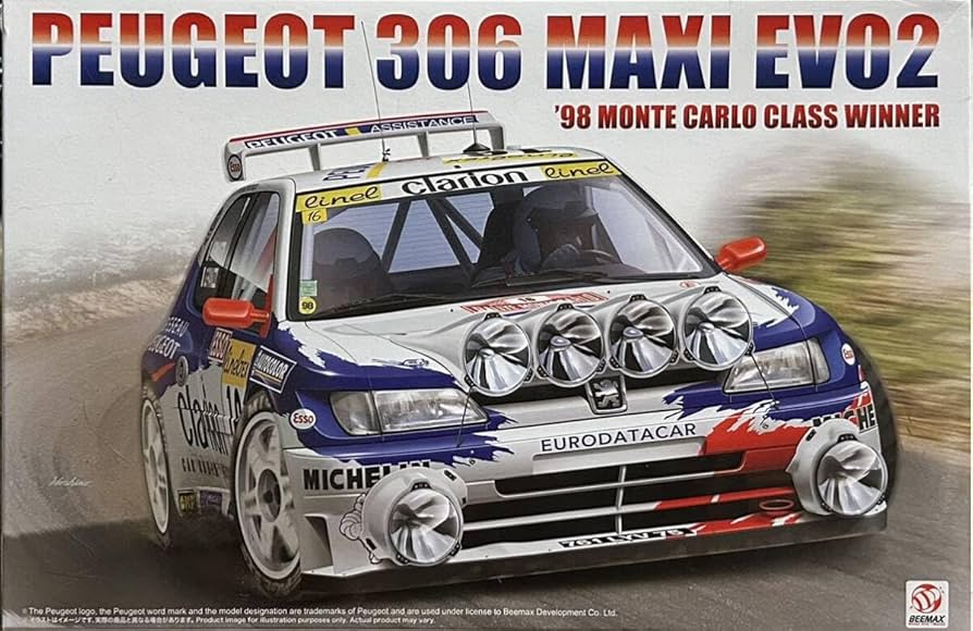 【新品】nunu Peugeot 306 Maxi EVO2 1/24 Peugeot 306 MAXI / PLATZ / nunu 1/24 / Scale Model / MONTE